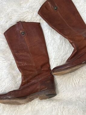 Frye Melissa Western Leather Riding Boots